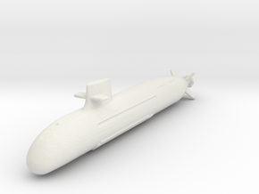 JMSDF Soryu SS-501 in White Natural Versatile Plastic: 1:1200