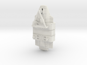 V shuttle 3 pod in White Natural Versatile Plastic: 1:87 - HO