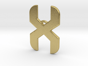 Angular Double Helix in Natural Brass