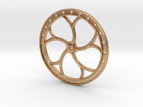 D&RGW BRAKE WHEEL - 7/8" Scale in Natural Bronze
