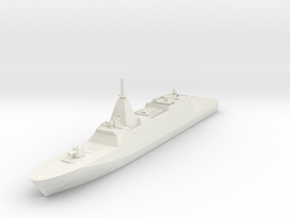 JMSDF Mogami FFM-1 in White Natural Versatile Plastic: 1:350