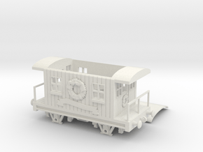 HO/OO Thomas Christmas Caboose v2 Chain in White Natural Versatile Plastic
