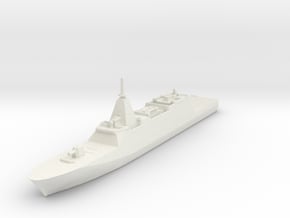 JMSDF Mogami FFM-1 in White Natural Versatile Plastic: 1:1200
