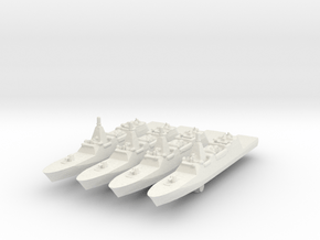 JMSDF Mogami FFM-1 in White Natural Versatile Plastic: 1:3000