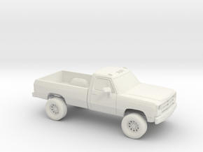 1/35 1988-91 Dodge Ram Reg Cab Shell in White Natural Versatile Plastic