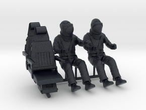 SPACE 2999 1/17 PILOTS W HELMETS AND SEATS in Black PA12