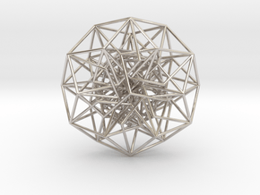 6D Cube in its Toroidal form - 50x1mm - 64 vertex in Platinum
