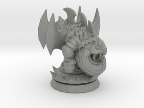 Guardian Dragon Statue miniature model fantasy dnd in Gray PA12