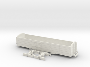 HO/OO Lynton & Barnstaple Long Wagon v1 Bachmann in White Natural Versatile Plastic