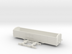 HO/OO Lynton & Barnstaple Long Wagon v2 Chain in White Natural Versatile Plastic
