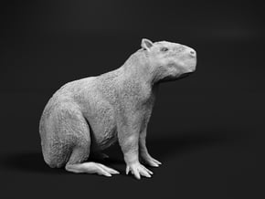Capybara 1:87 Sitting Young in Tan Fine Detail Plastic