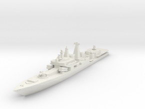 Udaloy II Destroyer in White Natural Versatile Plastic: 1:350