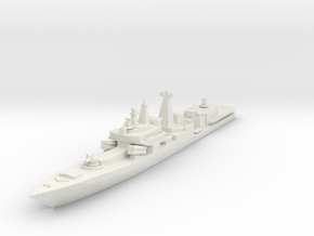 Udaloy II Destroyer in White Natural Versatile Plastic: 1:1200