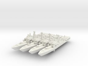Udaloy II Destroyer in White Natural Versatile Plastic: 1:3000