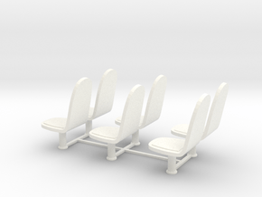 Lost in Space - Chariot Seats w/o seatbelts - 1.24 in White Processed Versatile Plastic