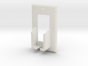 Remote Shelf Switch Cover in White Natural Versatile Plastic