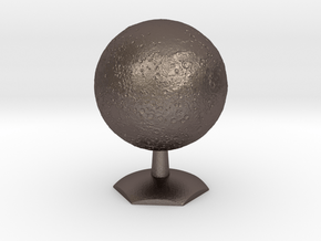 Mercury on Hex Stand in Polished Bronzed-Silver Steel