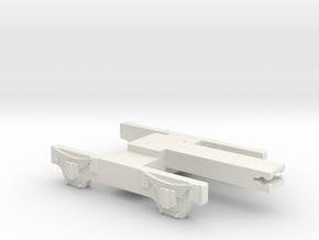 HMW: SAR Narrow gauge PLATE bogie - 009 in White Natural Versatile Plastic