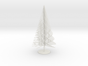 Simple Pine Tree - Type 1 in White Natural Versatile Plastic