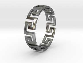 Meander Bracelet | Size 8.3 Inch in Polished Silver