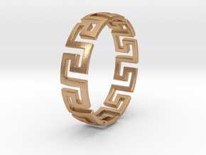 Meander Bracelet | Size 8.3 Inch in Natural Bronze