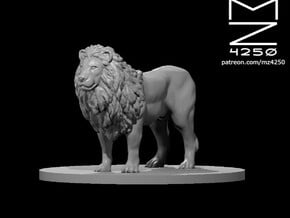 Lion in White Natural Versatile Plastic