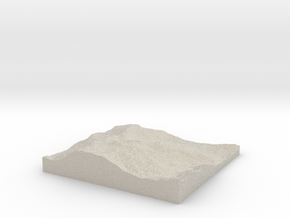 Model of Cerro La Pita in Natural Sandstone