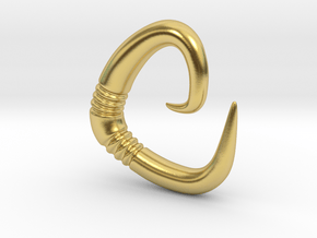 Regi's 4mm Horn in Polished Brass: 6mm