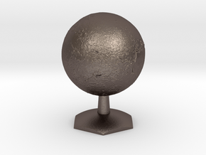 Venus on Hex Stand in Polished Bronzed-Silver Steel