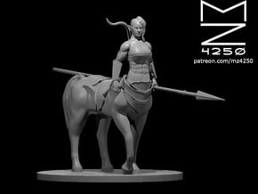 Centaur Female Lancer in Smooth Fine Detail Plastic