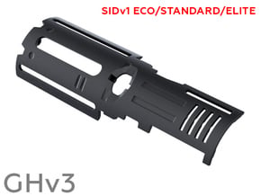 SID Cover plate GHv3 in Black Natural Versatile Plastic