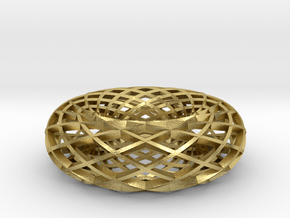 Torus of 12 strips in Natural Brass