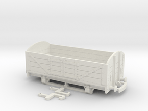 HO/OO Lynton & Barnstaple Open Wagon Bachmann v2 in White Natural Versatile Plastic