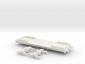 HO/OO RWS Works Unit/Mail Coach Chassis Chain in White Natural Versatile Plastic