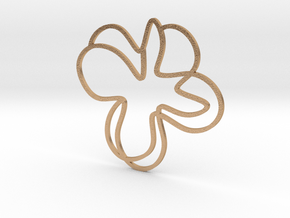 Double flower pendant in Natural Bronze