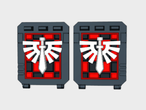 Checkered Knight Legion : Standard APC Side Doors in Tan Fine Detail Plastic