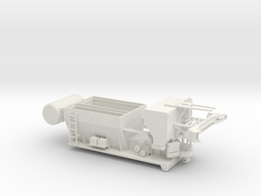 1/64th 7 Yard Volumetric Cement Mixer Truck Body in White Natural Versatile Plastic