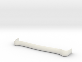 1955 Chevy 210 Bumper Smooth (Multiple Scales) in White Natural Versatile Plastic: 1:8