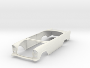 1955 Chevy 210 Body (Multiple Scales) in White Natural Versatile Plastic: 1:8