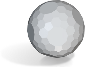 04. Truncated Snub Dodecahedron (Laevo) - 1in in Tan Fine Detail Plastic