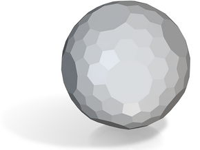 04. Truncated Snub Dodecahedron (Laevo) - 10mm in Tan Fine Detail Plastic