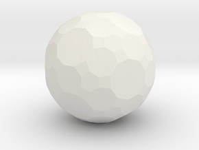 01. Truncated Rhombicosidodecahedron - 1In in White Natural Versatile Plastic
