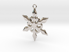 as a snowflake, i fall for you every day in Rhodium Plated Brass
