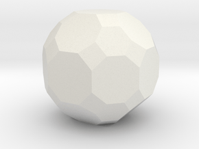 02. Truncated Rhombicuboctahedron - 1in in White Natural Versatile Plastic