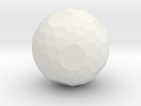 04. Truncated Snub Dodecahedron (Laevo) - 1in in White Natural Versatile Plastic