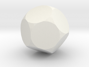 07. Truncated Truncated Dodecahedron - 1in in White Natural Versatile Plastic