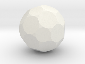 08. Truncated Truncated Icosahedron - 1in in White Natural Versatile Plastic