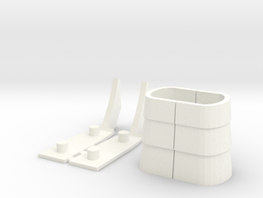 Kingdom: Cyclonus Armory part in White Processed Versatile Plastic