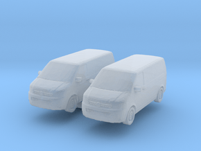 VW Transporter T5 (x2) 1/200 in Tan Fine Detail Plastic