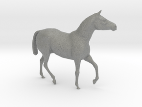 HO Scale Walking Draft Horse in Gray PA12